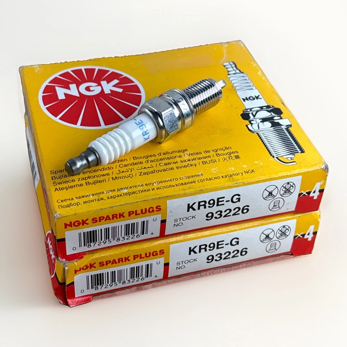 8 pc NGK 93226 KR9E-G Standard Spark Plugs for Ignition Wire Secondary qa photo 3