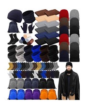 Suhine 72 Pieces Homeless Care Package Winter Gloves Socks Coral Fleece Blank...