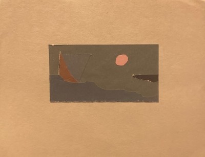 Collage -779 C - A Body if Water in the Late Afernoon with an Object seimming in