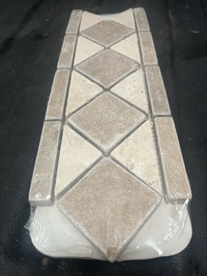 Satori Noce And Chiaro 95282 Tumbled Travertine  Listen Tile 4 x12 .