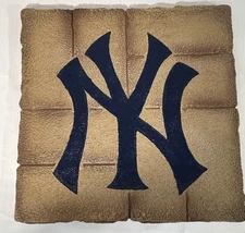 New York Yankees Garden Paver Stepping Stone MLB Lawn Wall Plaque 12"x12"