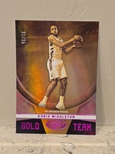 Khris Middleton 2019-20 Panini Certified #22 Gold Team Milwaukee Bucks 21/25