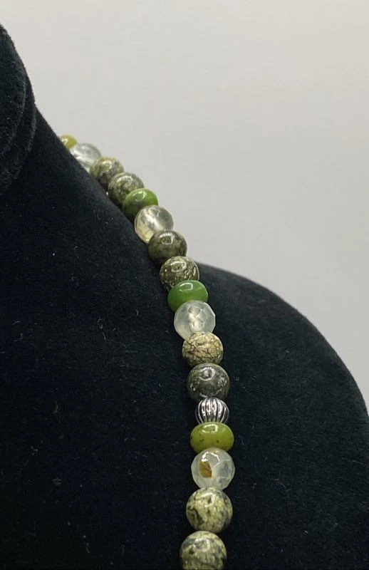 Ожерелье с подвеской из чистого серебра с зеленым нефритом Carolyn Pollack 25,7 г - Изображение 4 из 4