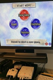 Sega Dreamcast Console Bundle &mdash; Controller, Cables, 4 Games: CIB + Tested!