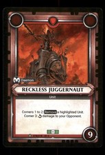 078/278 Reckless Juggernaut Warhammer Age Of Sigmar Daemon Trading Card TCG CCG