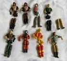 Vintage GI Joe Action Figure Parts Lot 8 Broken O-Ring Raptor Spirit Deep Six