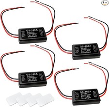 4 PCS LED Flash Strobe Controller, 12-24V DC Strobe Effect Tail Stop 4 PCS