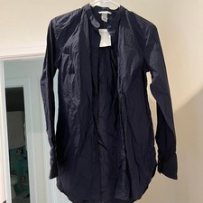 Hm navy collar button down