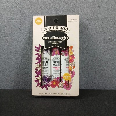 Poo-Pourri Toilet Spray Travel Size Set Of 3 - 0.34 Each