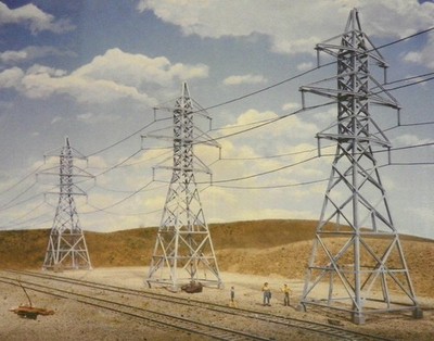 Walthers Cornerstone HO Scale Building/Structure Kit Power Transmission Towers