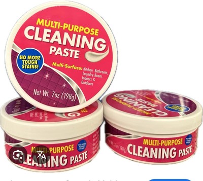 Multi-Purpose Cleaning Paste Home Kitchen Bathroom Laundry Supplies 7oz (3 Pack)