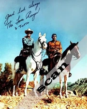 Lone Ranger And Silver Clayton Moore 8x10 PRINT PHOTO
