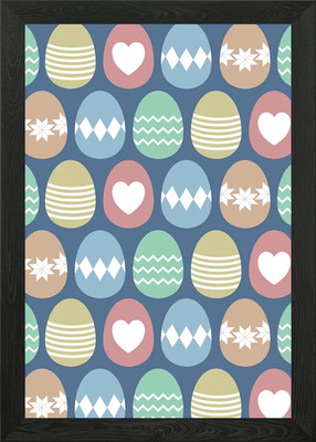 Ostereier Muster Gerahmt Wandbild Poster Leinwandbild Bild