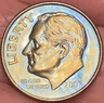 2007-D Roosevelt Dime Beautiful Lustrous Gold/Rainbow Toned Coin #11