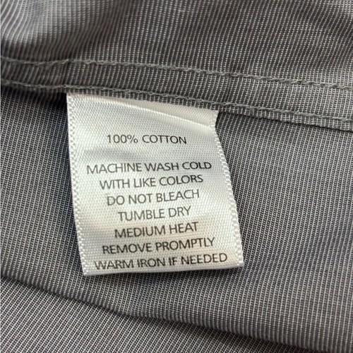 Untuckit Camicia Uomo Grigio Antracite Manica Lunga Bottoni Taglia S - Foto 6 di 7