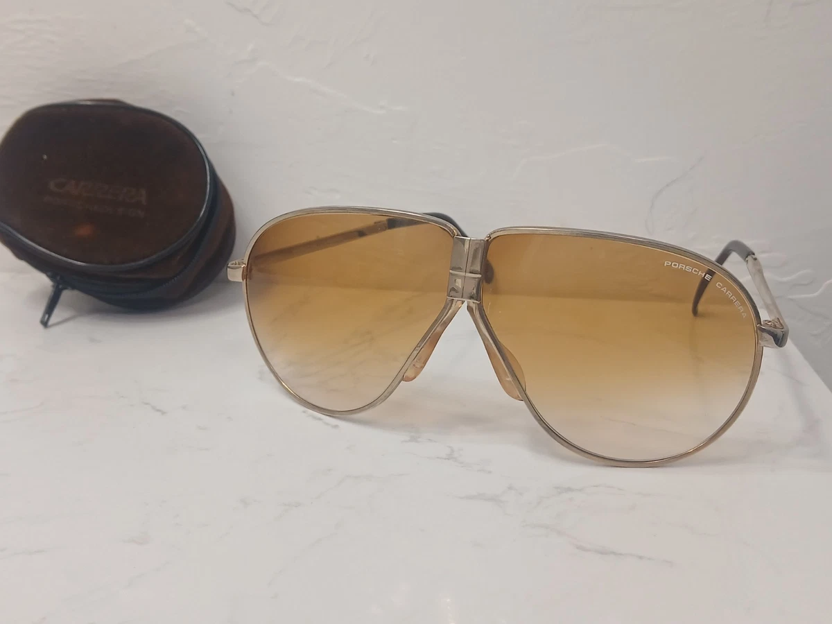 Brown Gradient Gold Vintage Sunglasses for sale | eBay display picture 1