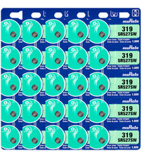 Murata 319 SR527SW Silver Oxide Watch Battery 25 Count - Replaces Sony 319
