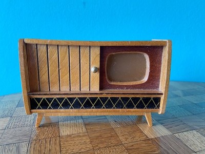 Fernseher Hermann Rülke Puppenstube Puppenhaus 1:12 dollhouse  TV
