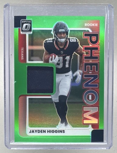 2025 Donruss Optic Jayden Higgins Neon Green (RAW)