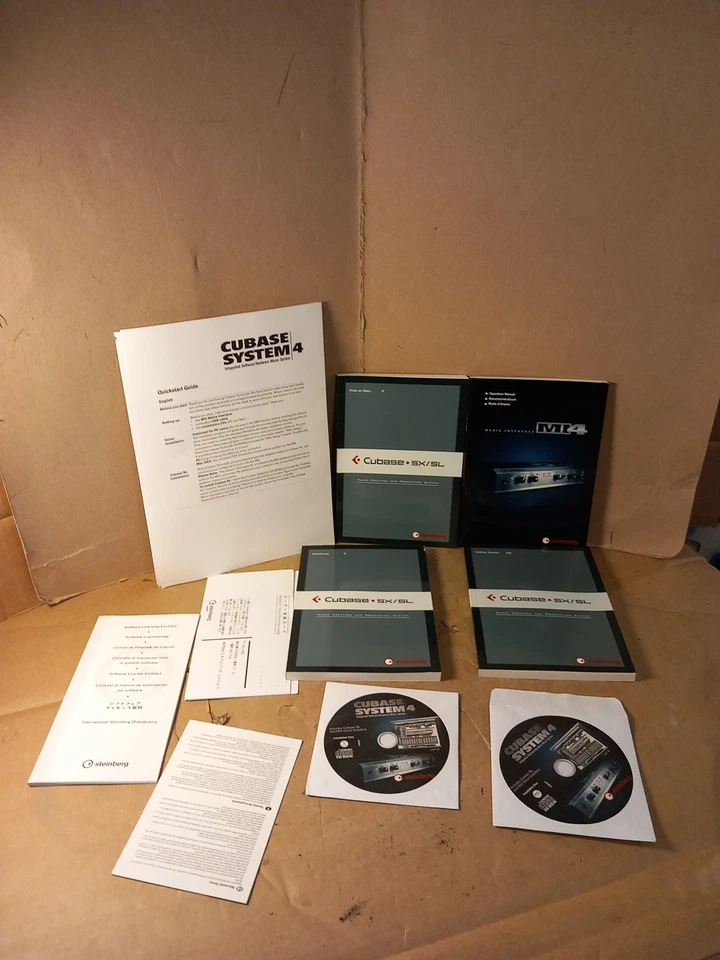 Steinberg Cubase SYSTEM 4- SETS OF SOFTWARE AND BOOKS ONLY - Image 3 of 4