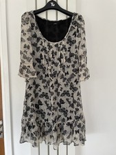 Next Dress Size 6 Boho Hippie Crinkle Chiffon Butterfly