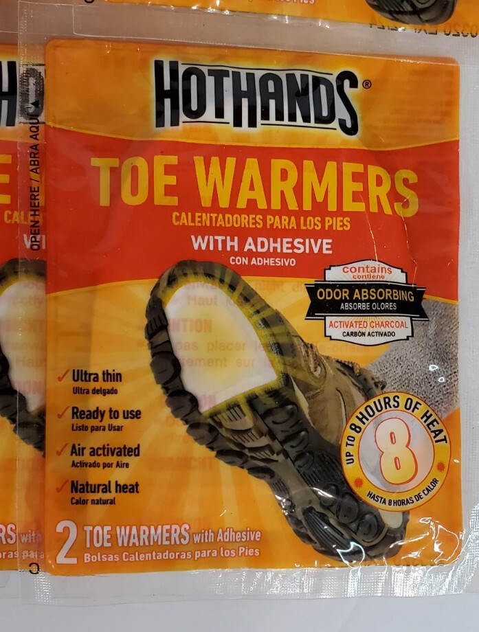HotHands Toe Warmers Long Lasting 8 Hour Heat Warmers ( 16 Pairs ) Exp
