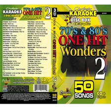 70's 80's ONE HIT WONDER #2 Karaoke 3 CD+G Chartbuster 5121 NEW BOX w/SONG LIST
