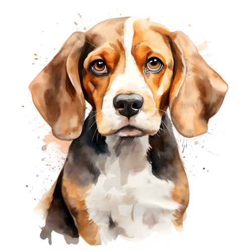 Beagle Auto-Aufkleber Rund - Wasserdichter Reflektierender PVC-Aufkleber Für Auto & Mehr (18cm)