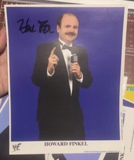 HOWARD FINKEL Fink ANNOUNCER WWE WWF SIGNED PHOTO autographed guaranteed 8x10