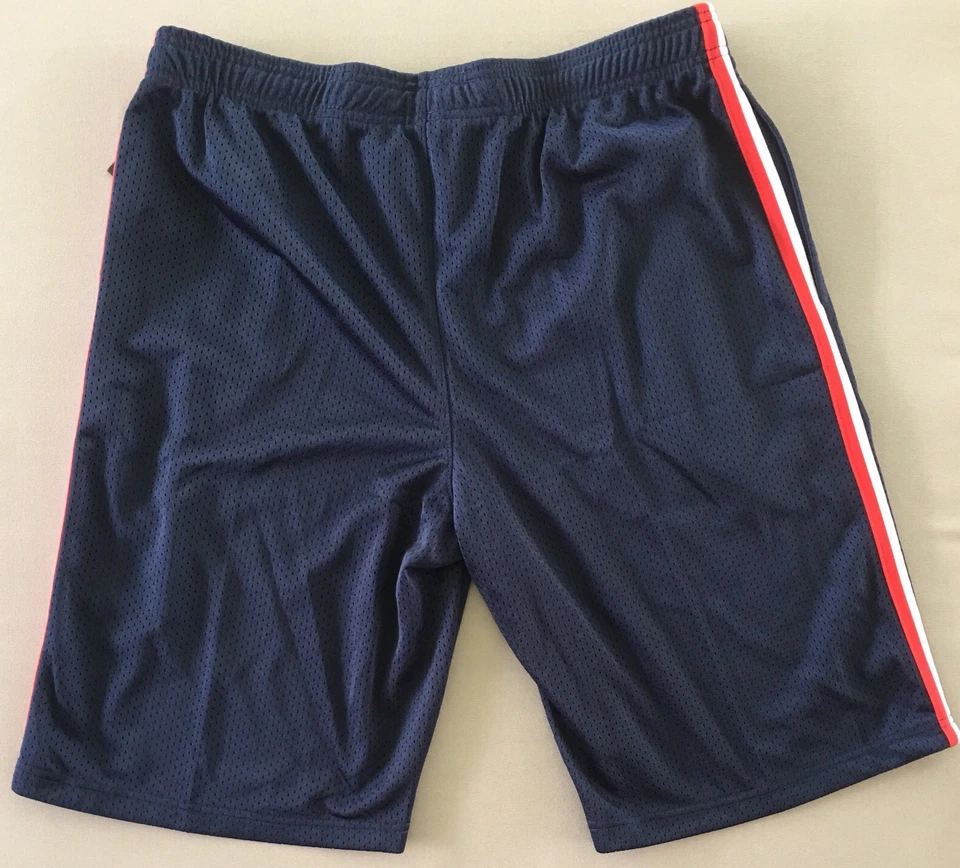 FILA MEN'S TRAINING MESH LOGO SHORTS BLUE WITH POCKETS A14 Foto 2 de 2
