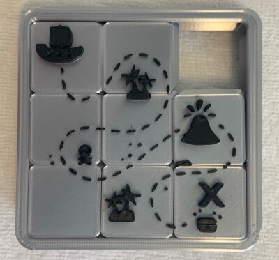 Treasure Map Sliding Puzzle