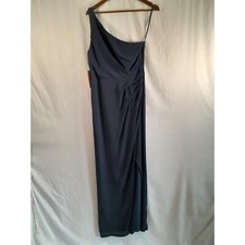 BHLDN Navy One Shoulder Formal Dress Women 8 NWT Anthropologie Wedding
