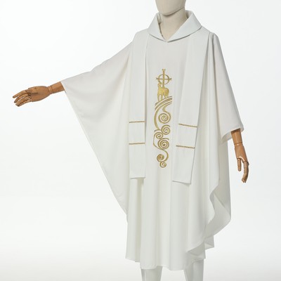 Chasuble De Prêtre Catholique - Costume De Messe, Robe Avec Col Rond, Pour Cosplay Et Cérémonies