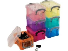 (NEW) ONE Really Useful Box Plastic Storage Box 0.14 L - 2 x 2 x 3" FREE SHIP