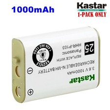 1xKastar Cordless Phone Battery NI-MH 3.6V 1000mAh For Panasonic HHR-P103 Type25
