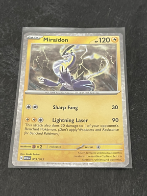 2025 McDonalds Pokmon - M24EN - Miraidon - FOIL 003/015 Dragon Discovery