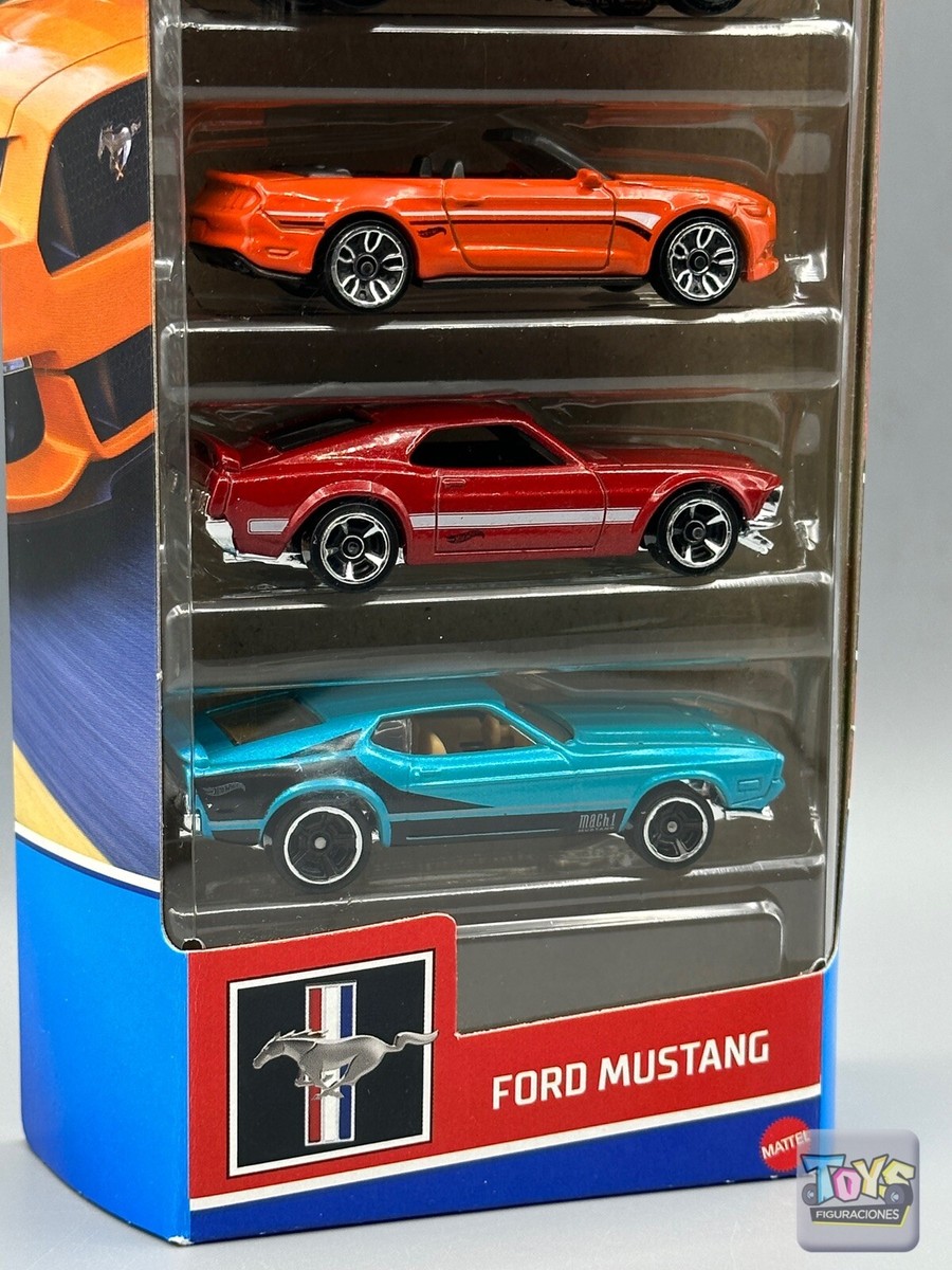 Hot Wheels 2023 Ford Mustang Series 5 Vehicle Gift Pack ,5 Pack