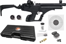 Hatsan Sortie Synthetic PCP .177 Cal Air Pistol w/ 100x Targets and 500x Pellets