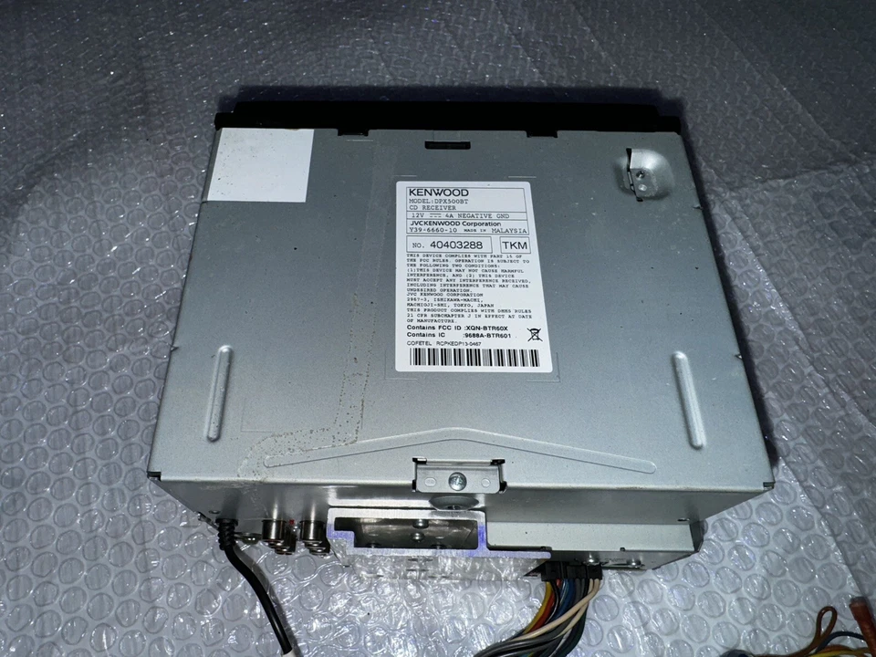 03-09 Nissan 350Z Kenwood DPX500BT Receiver MP3 USB CD Player w/t Remote & Wires - Image 4 of 4