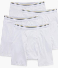 Stafford 8-Pair Men's Underwear Cotton BOXERS Brief White-3XL