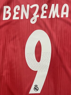 2018/19 Real Madrid Authentic Third Jersey #9 Benzema XL Player