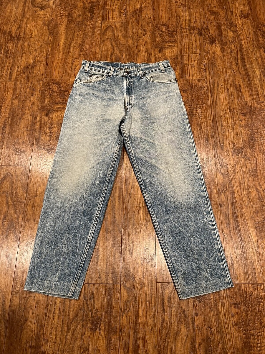 VINTAGE 80's LEVI'S 550 Acid Wash JEANS Size 32x29 Made in USA