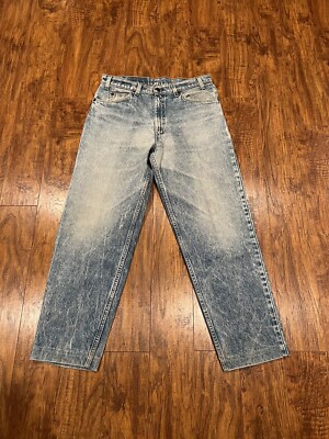 VINTAGE 80's LEVI'S 550 Acid Wash JEANS Size 32x29 Made in USA