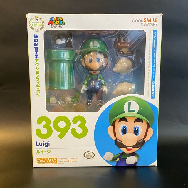 Good Smile Company Nendoroid 393 Super Mario Luigi Figure 4571368443748 Original for sale online