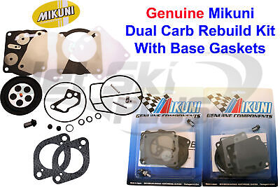 SeaDoo Genuine Mikuni Dual Carburetor Rebuild Kit & Carb Base Gasket GTX  LTD 951 | eBay