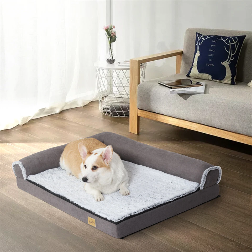 Extra Large Pet Dog Calming Bed Memory Foam Orthopedic Sofa Soft Removable Cover - image 2 of 4