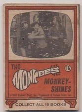 The Monkees TV Show Monkey Shines Flip Book #16 1967 Topps