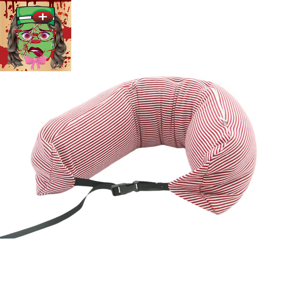 Travel Pillow for Neck Lumbar Leg Support for Traveling on Airplanetrain or at H-image