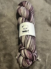 2 Matching Self Striping DK SW Merino Skeins