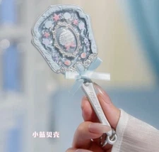 RARE Flower Knows Shell’s Jewel Mini Blue Mirror Keychain Pendant NEW IN BOX